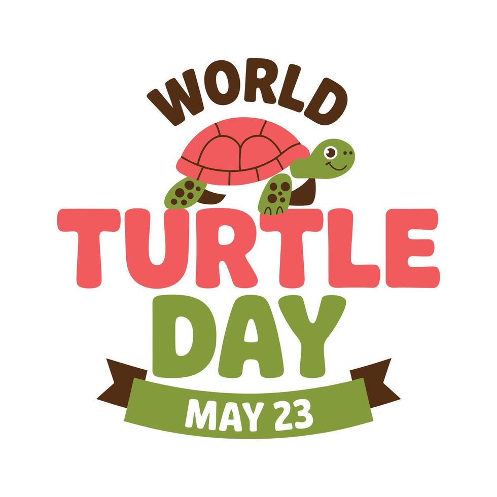 World Turtle Day Celebrating Conservation and Awareness on May 23 vector