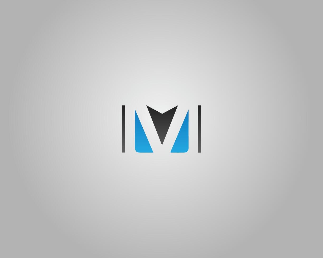Letter MV or VM abstract logo design template vector