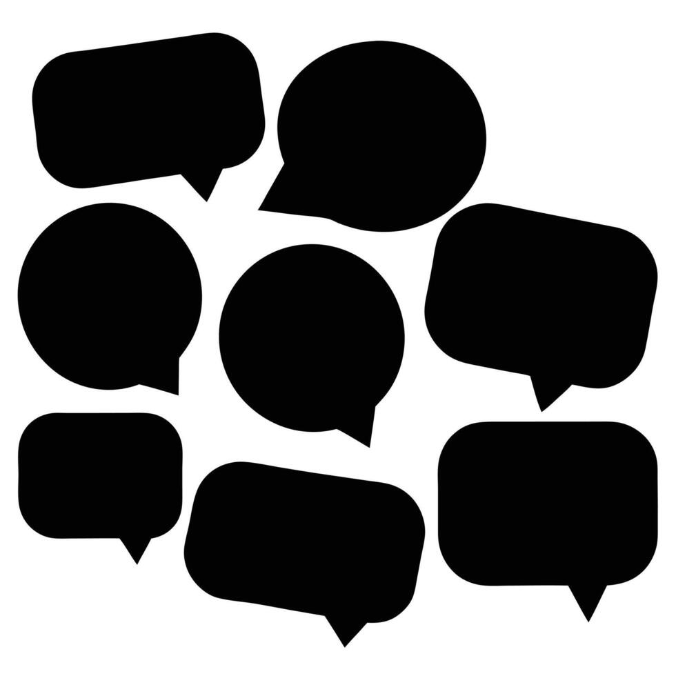 Collection of Speech Bubbles Icons vector