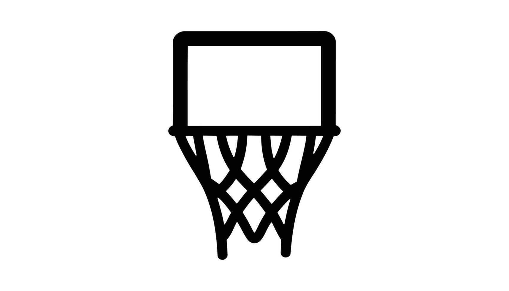 Basketball hoop illustration vector
