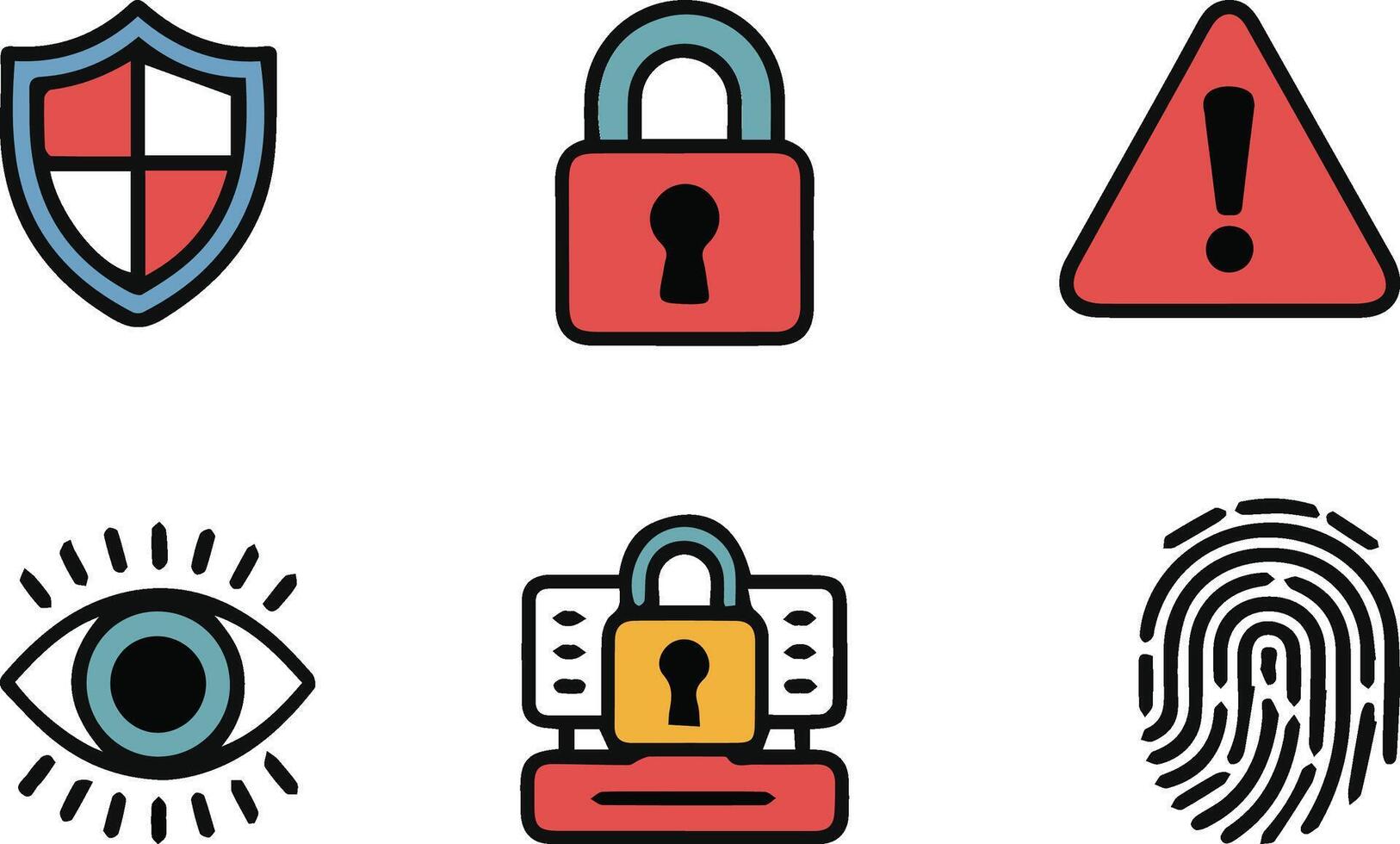 Dynamic Cyber security flat icon vector