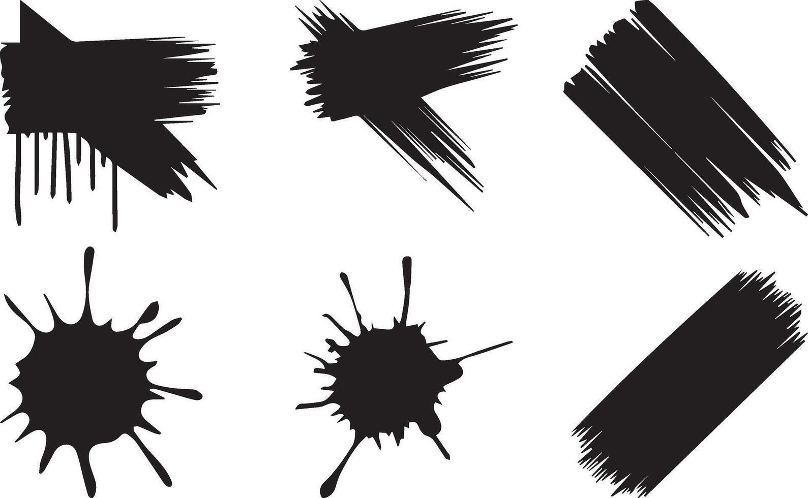 Brush Strokes clipart vector