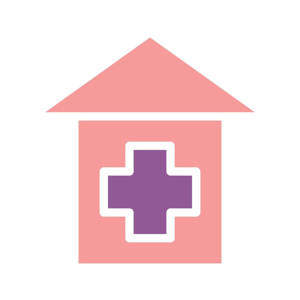 A house with a cross on it vector