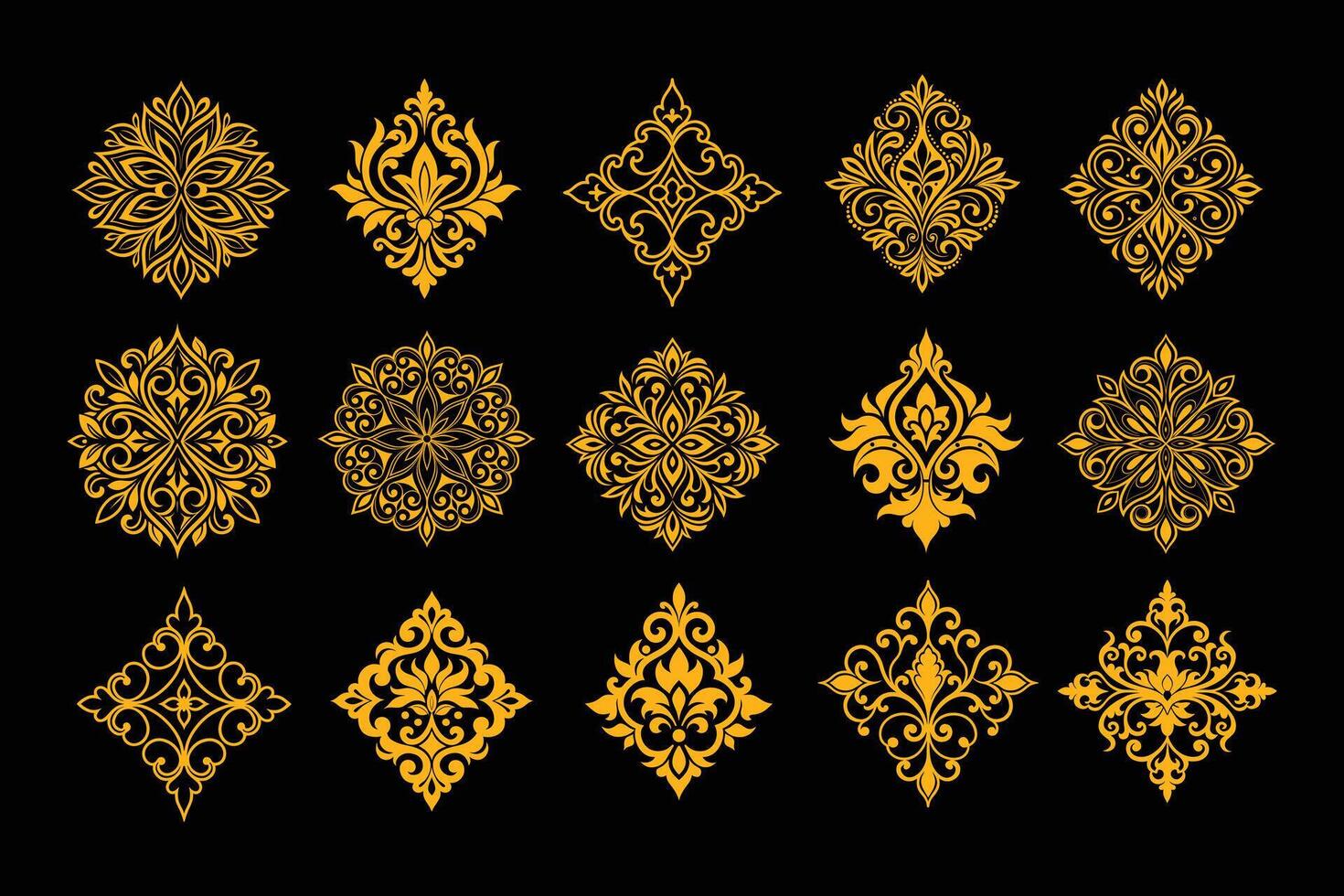 Elegant Luxury Damask Design vector
