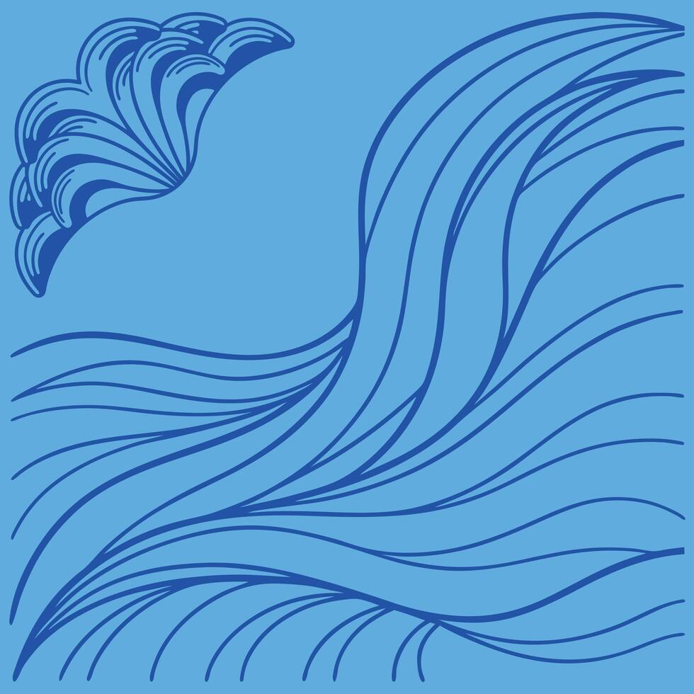 modern Flowing Wave Digital vector