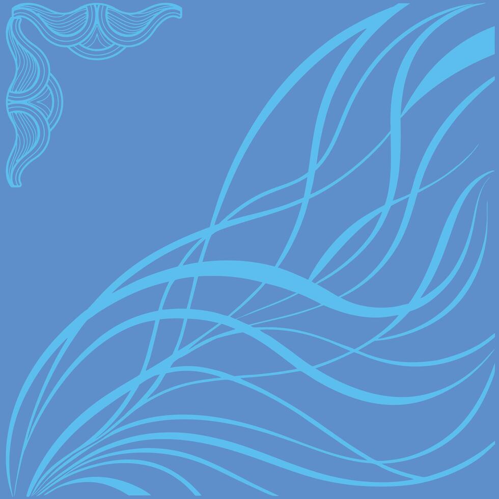 modern Wave Digital Abstract Art vector