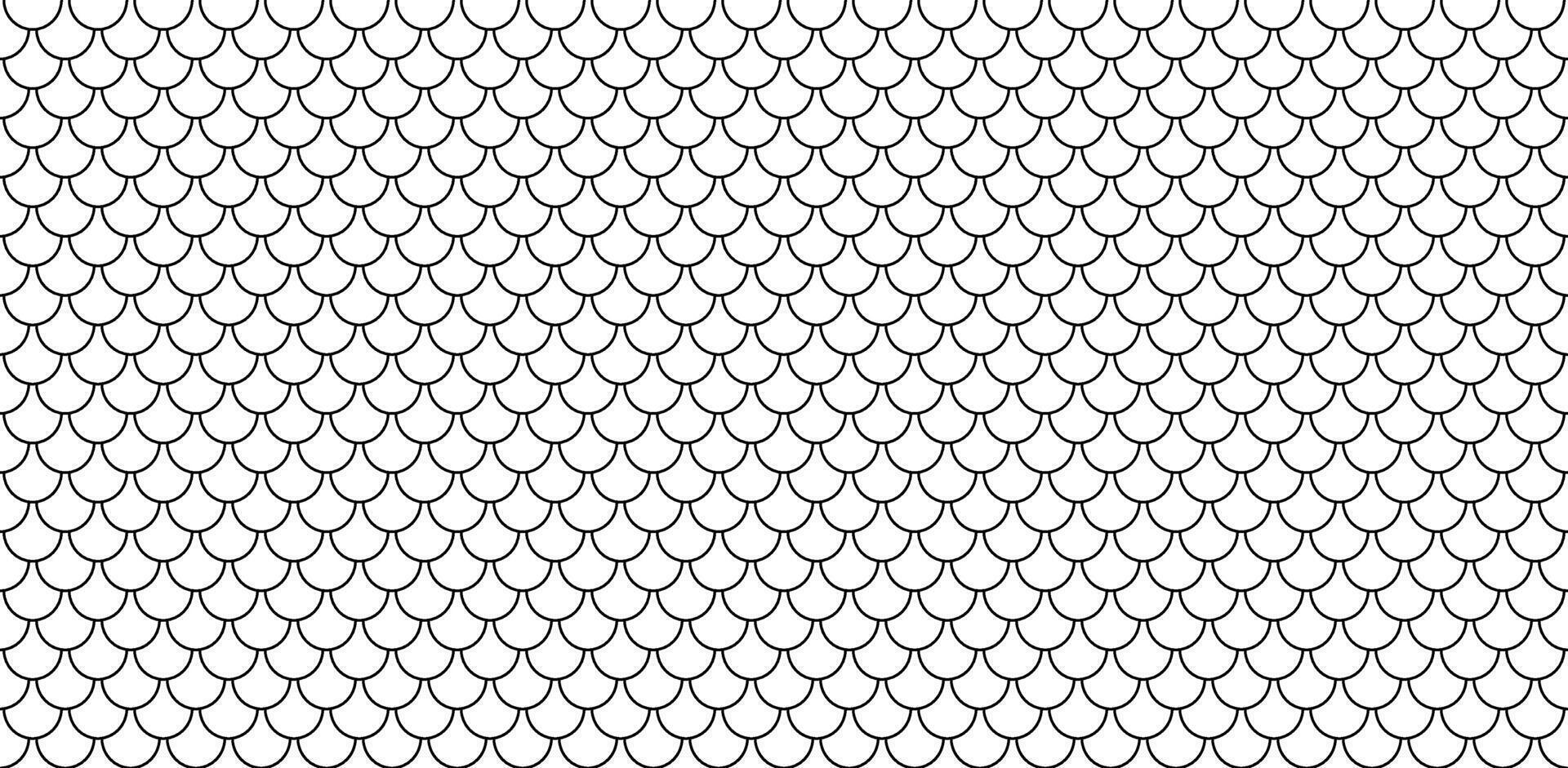 Shingles roof seamless pattern. House roof tile texture . Geometric shape design. Metal construction grid. Fish scales. illustration isolated on white background vector