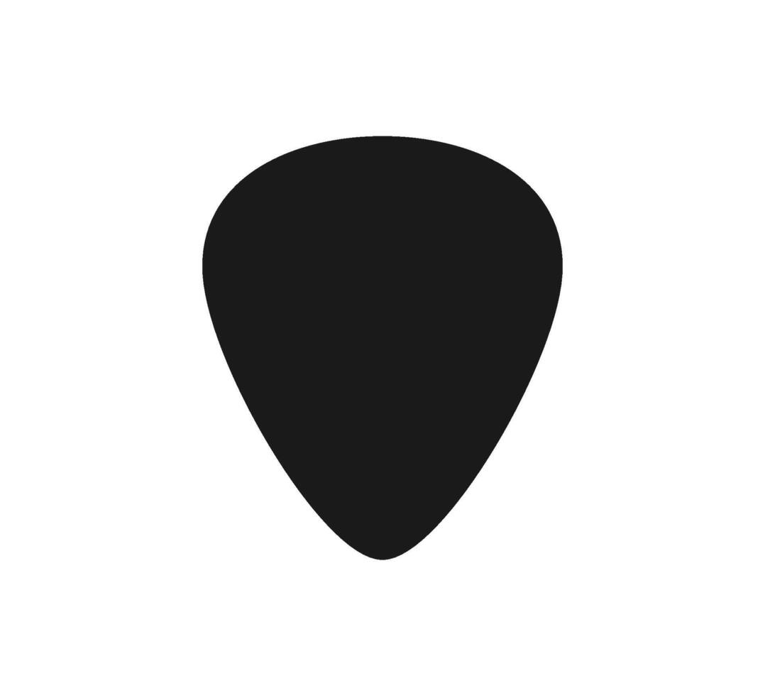 Guitar pick shape icon. Plectrum sign . Tringle plastic guitar pick symbol. Music mediator icon. Design element. illustration isolated on white background vector
