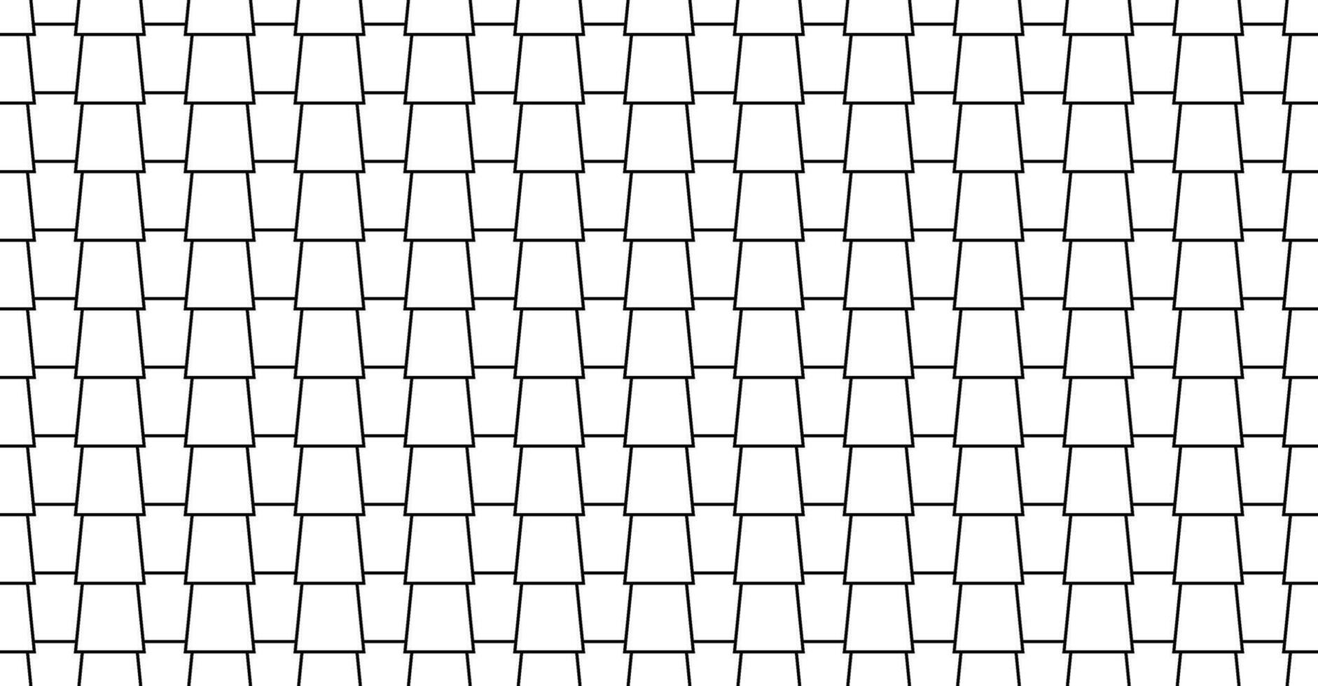 Shingles roof seamless pattern . House roof tile texture. Geometric shape design. Metal construction grid. Fish scales. illustration isolated on white background vector
