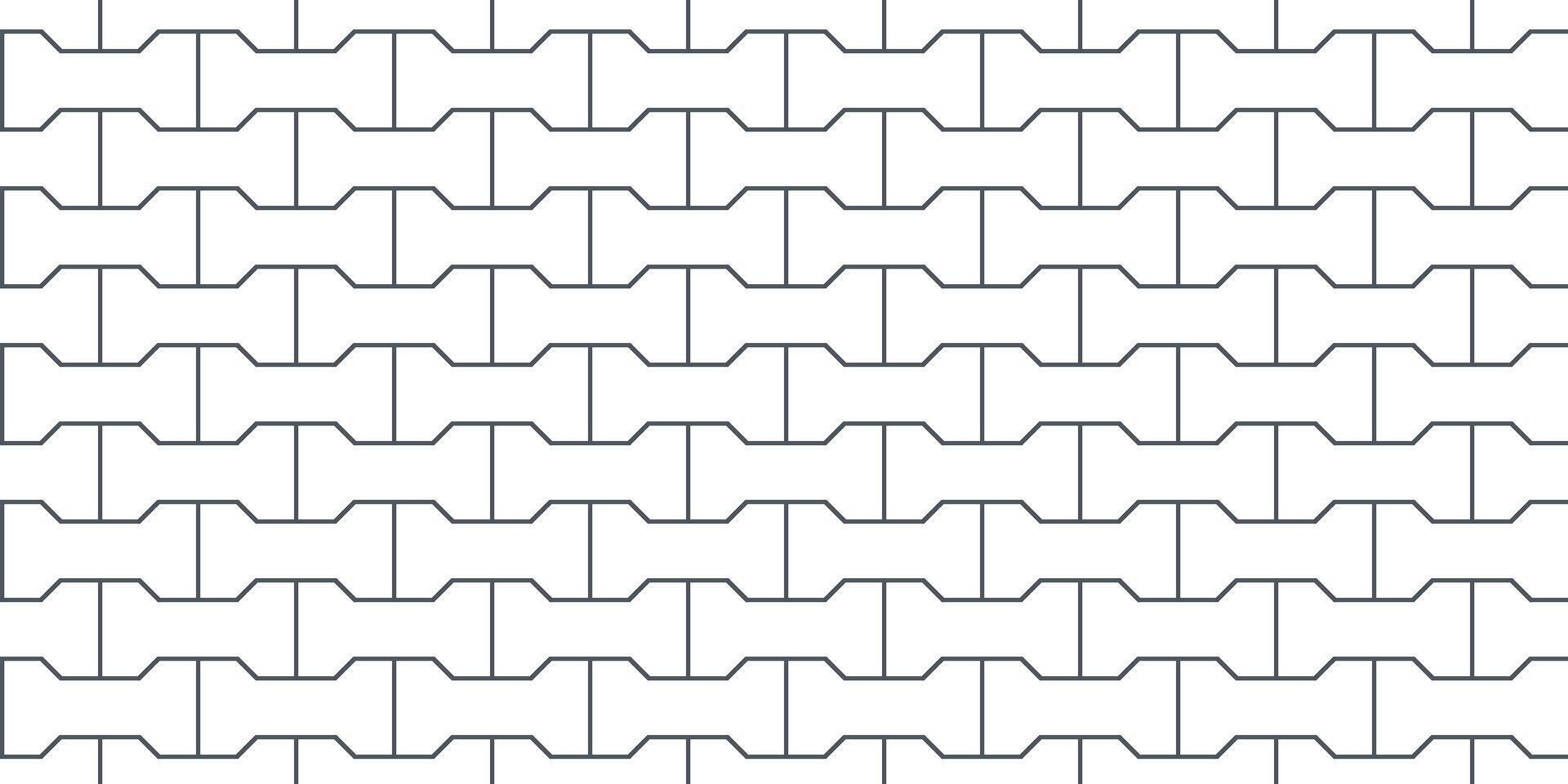 Pavement brick seamless pattern. Sidewalk floor texture. Street paver block road. Geometric brick tiles seamless pattern. illustration isolated on white background vector
