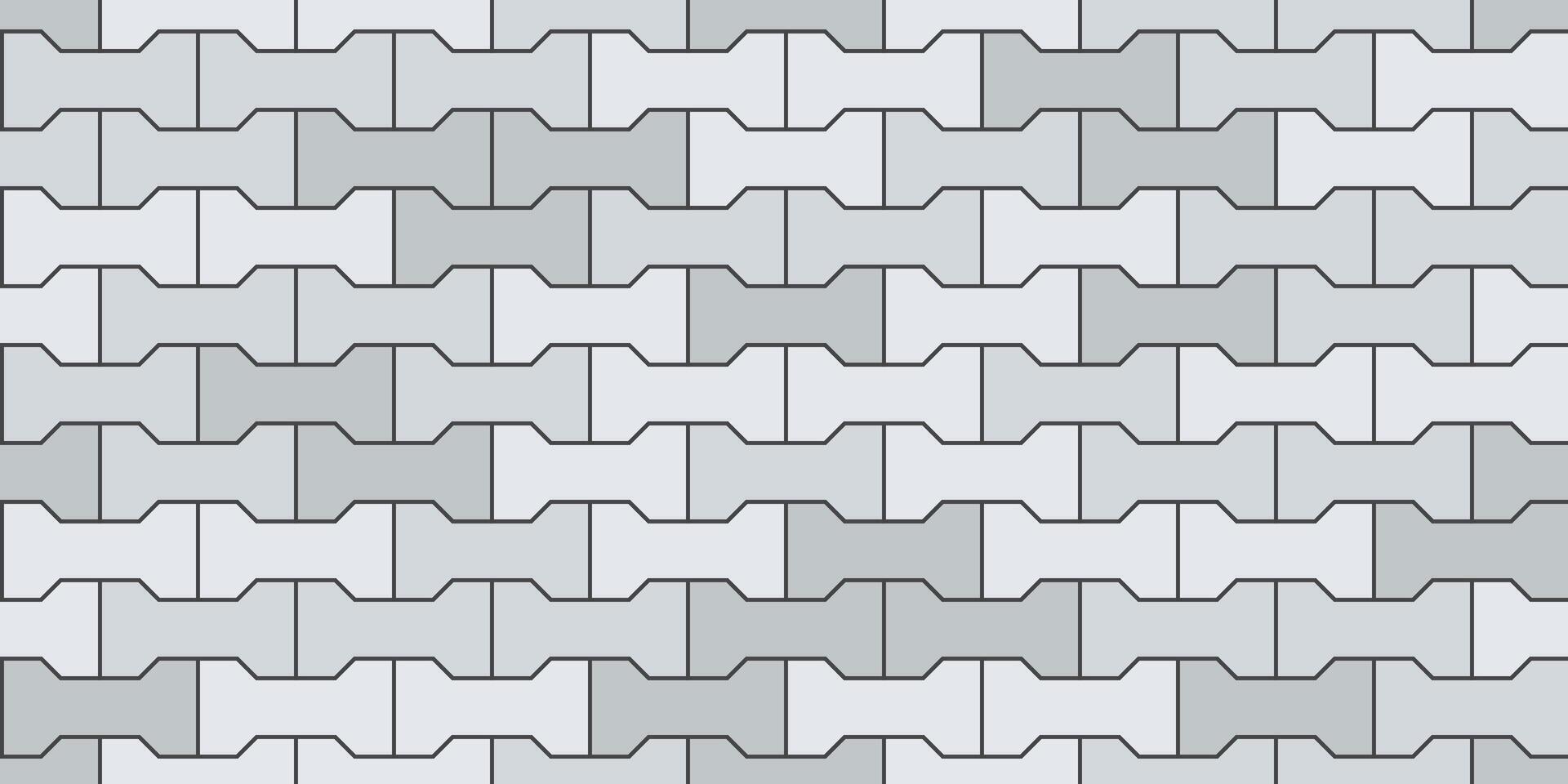 Pavement brick seamless pattern. Sidewalk floor texture. Street paver block road. Geometric brick tiles seamless pattern. illustration isolated on gray background vector