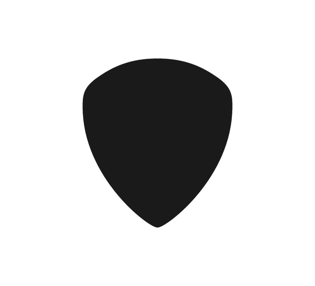 Guitar pick shape icon. Plectrum sign. Tringle plastic guitar pick symbol. Music mediator icon. Design element. illustration isolated on white background vector