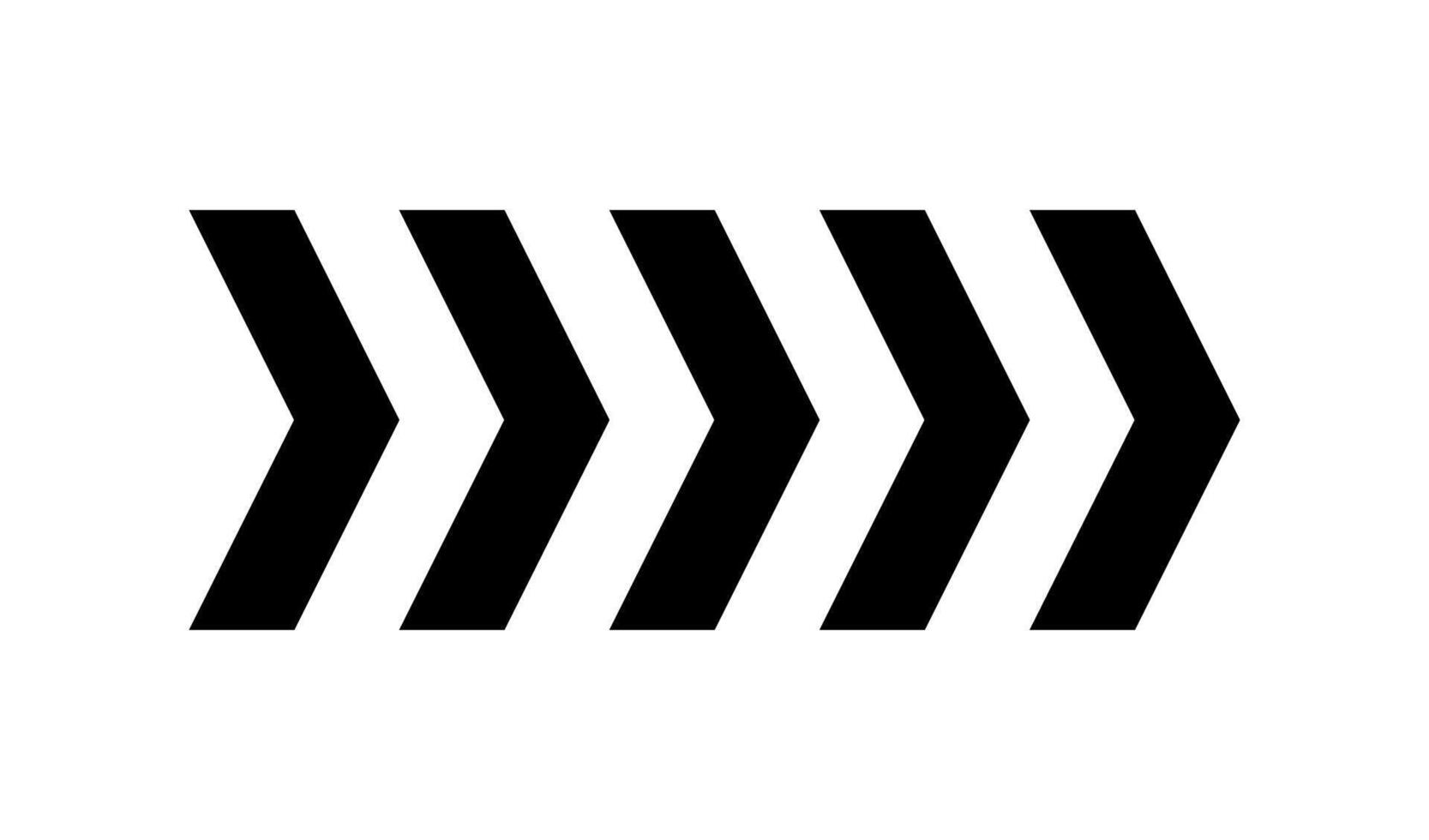 Chevron arrow pattern. Chevron line. Motion direction road line. Triangle arrow sign. Warning repeat striped. Swipe icon. Design element. illustration isolated on white background vector