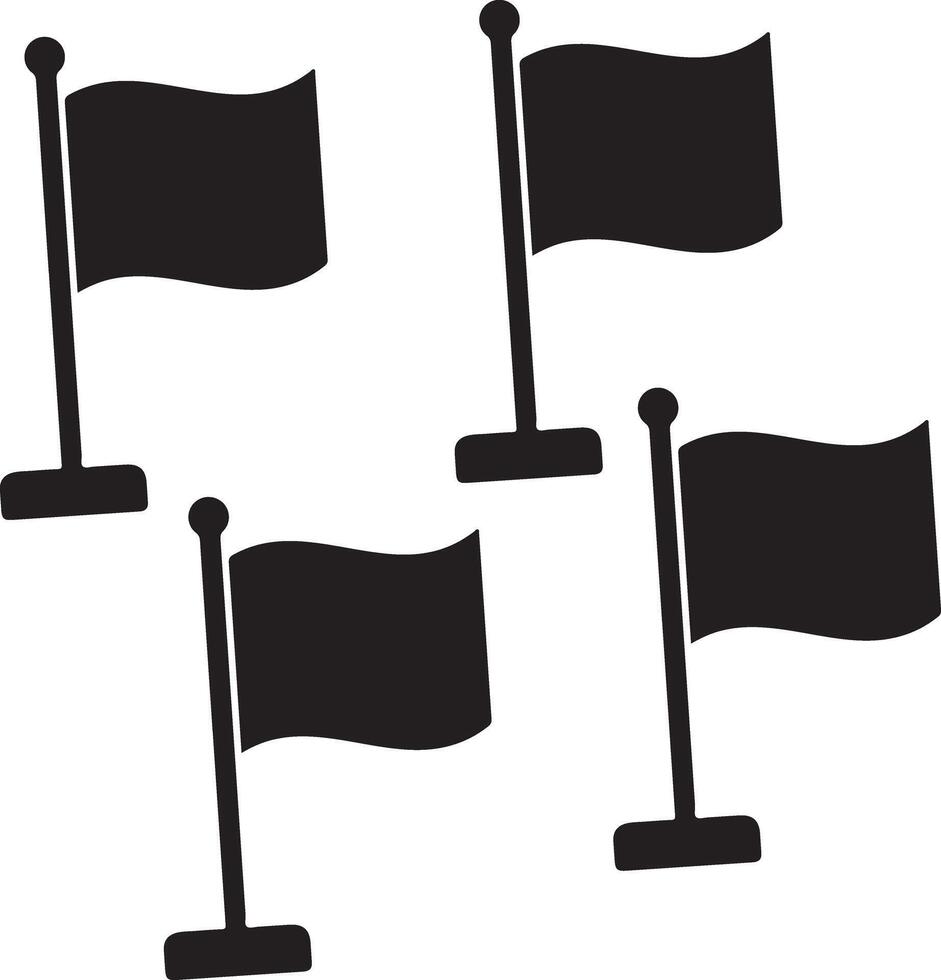 Flag icon set, logo isolated on white background, vector