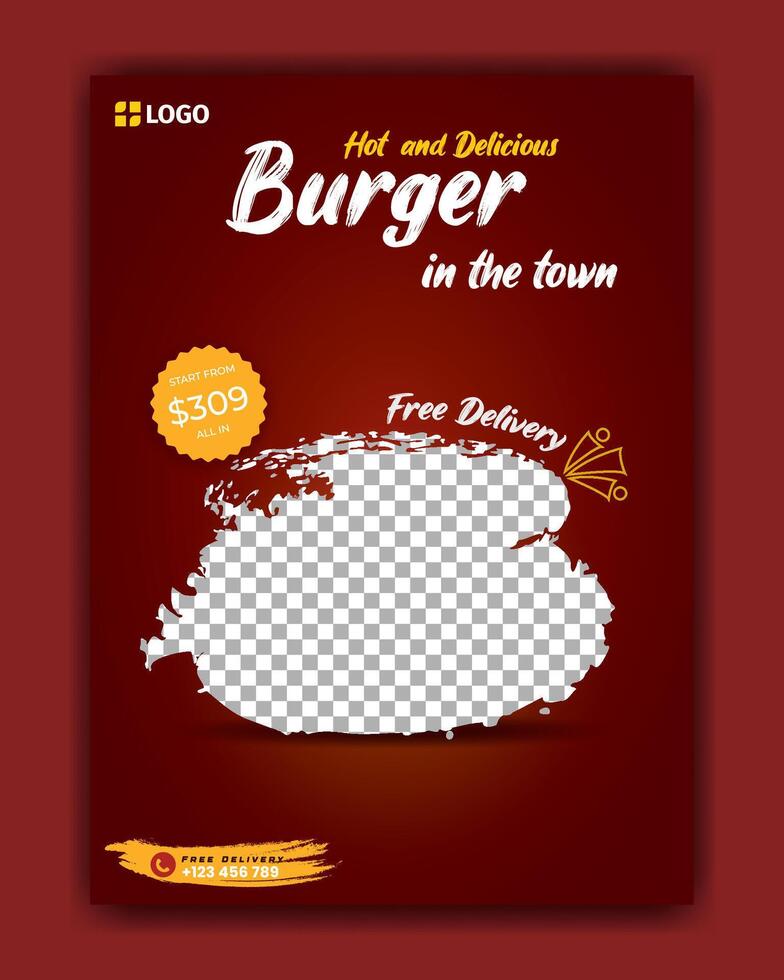 Juicy burgers with fresh ingredients inside. vector