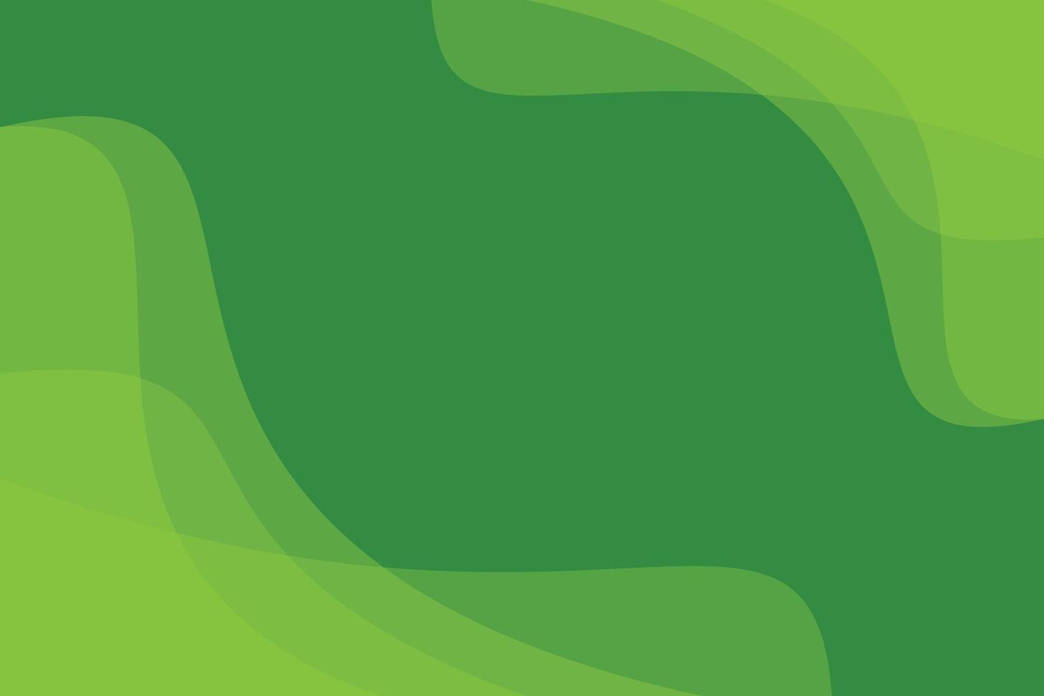 Green smooth curved background vector
