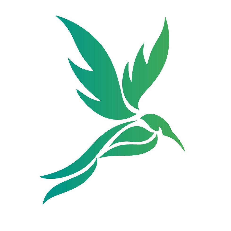 Design illustration hummingbird for elements logo template vector