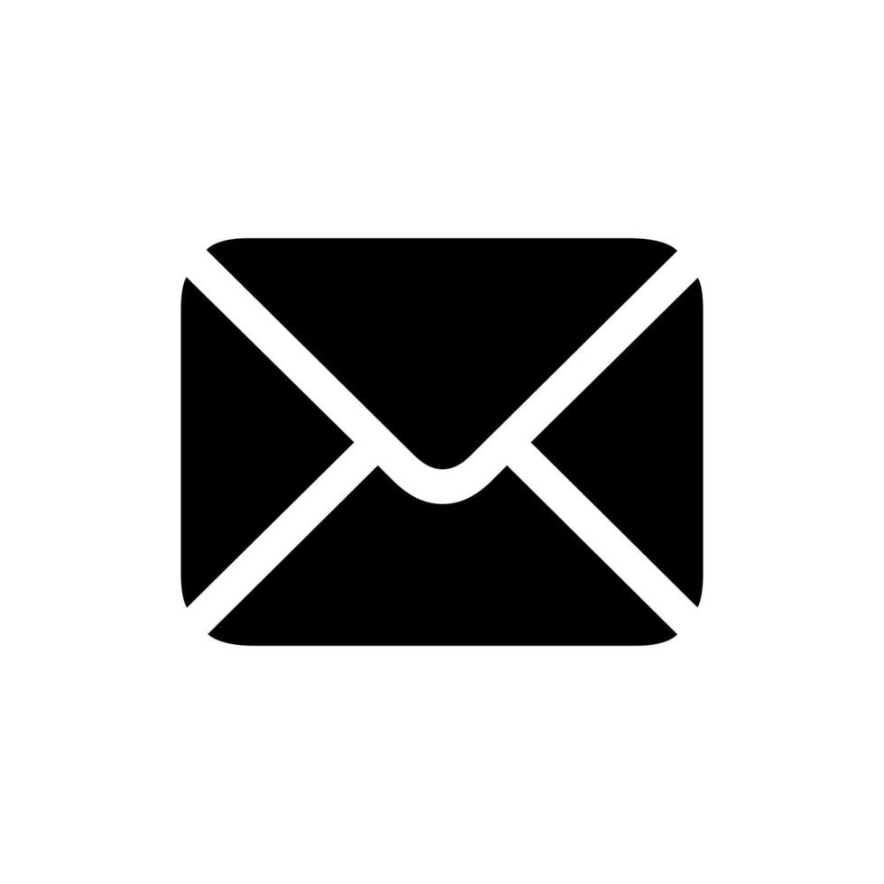 email envelope icon on a white background vector