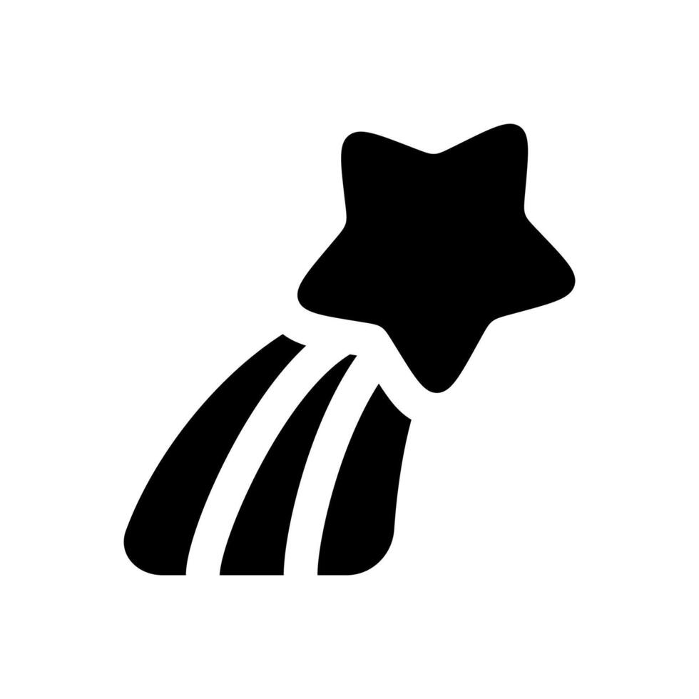 a black and white icon of a star with a rocket vector