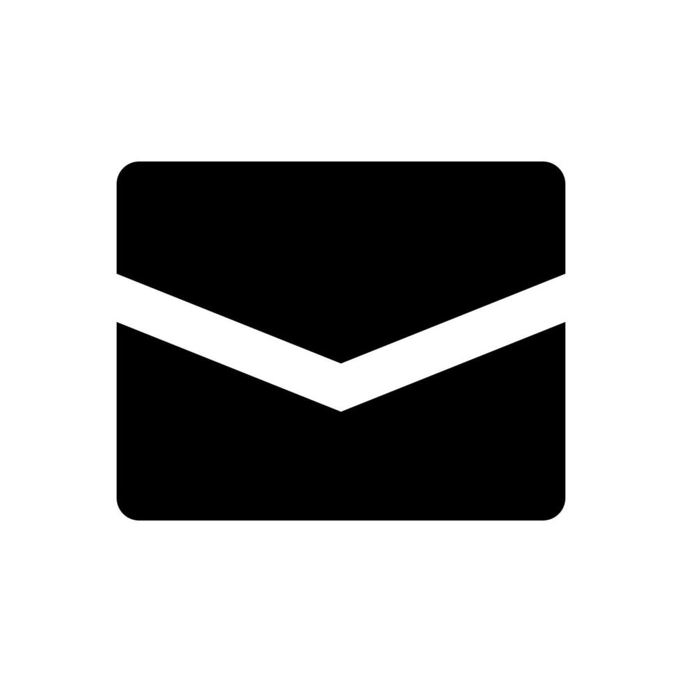 an envelope icon with a white background vector