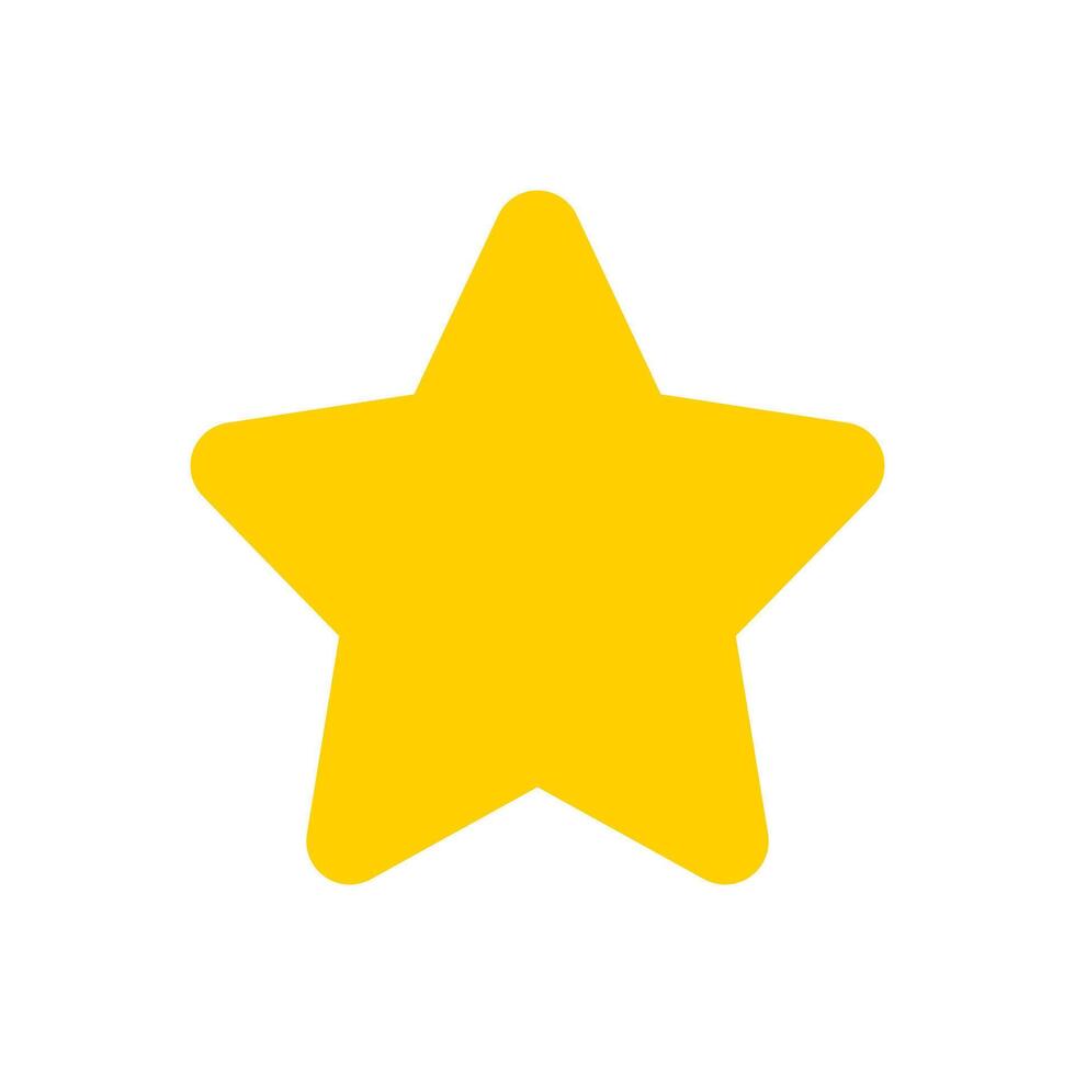 star icon illustration yellow vector