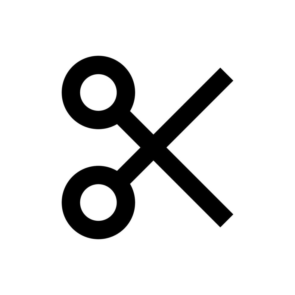 scissors icon ui vector