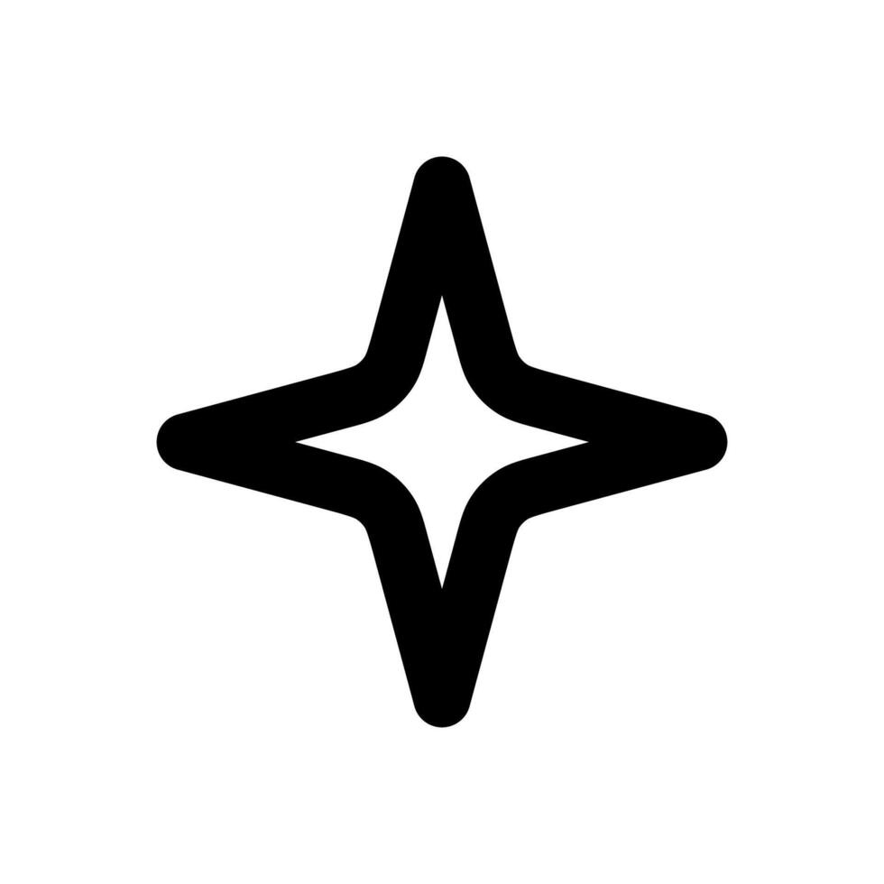 star icon illustration black vector