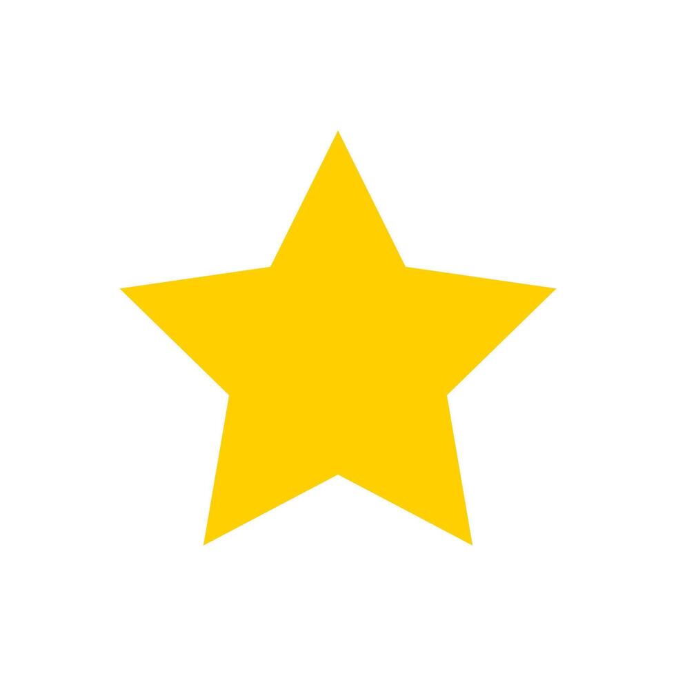 star icon illustration yellow glyph vector