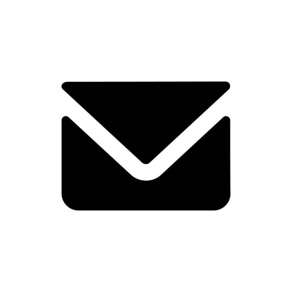 message icon glyph vector