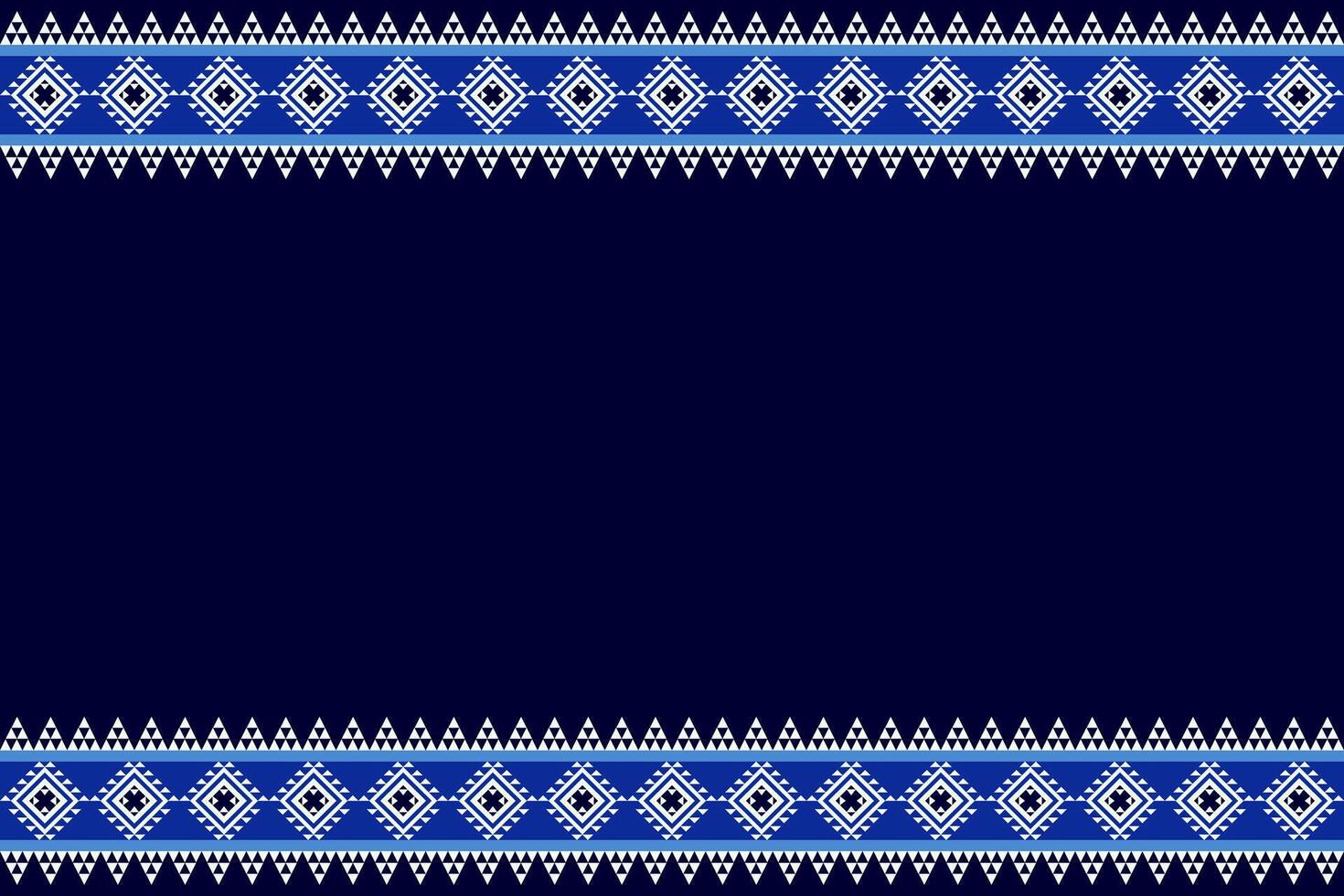 Geometric pattern on blue background vector