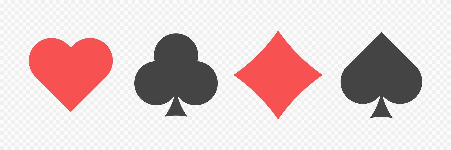playing card suits vector