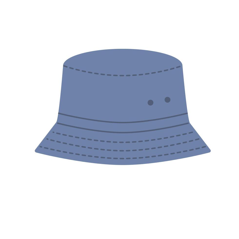 Bucket hat illustration. on white vector