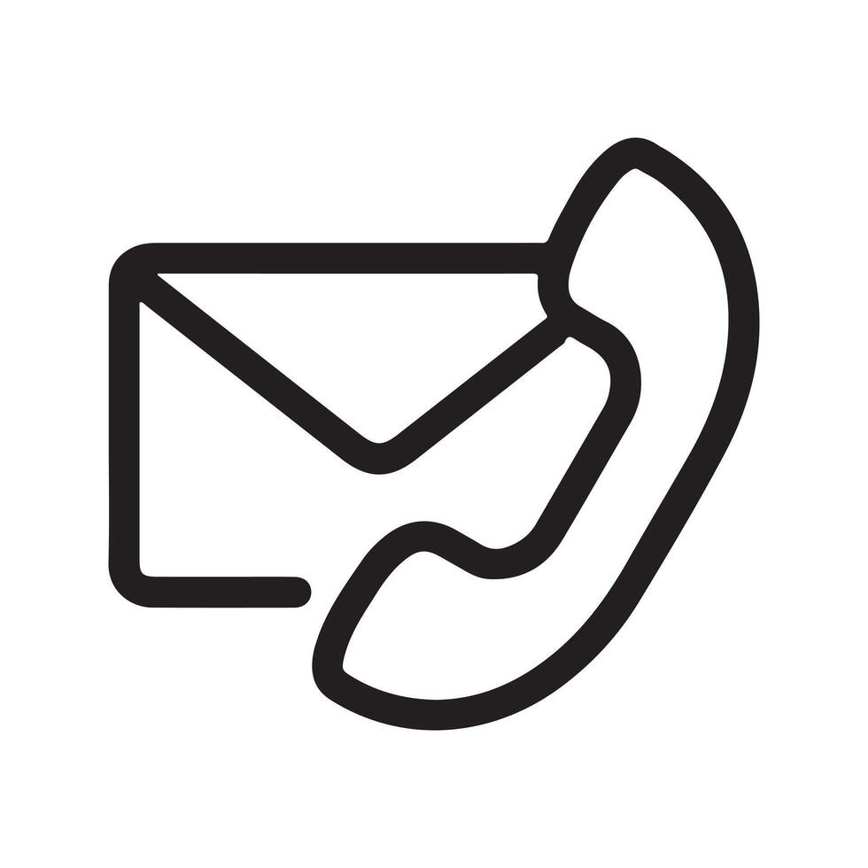Email address or contact symbol vector