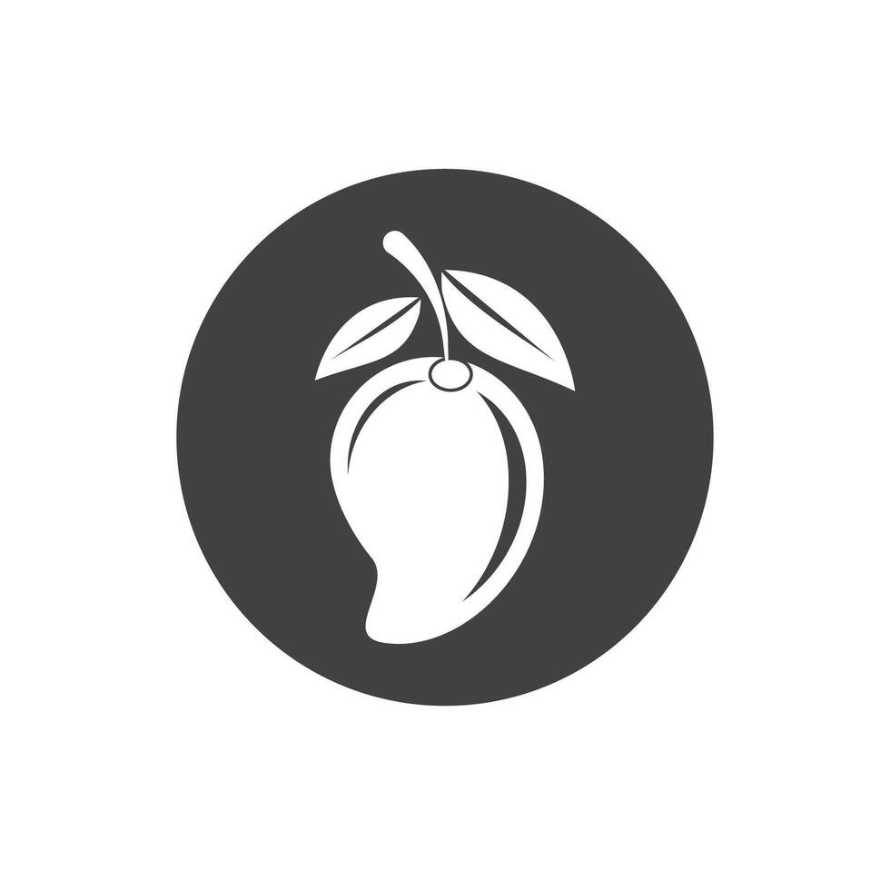 Mango fruit logo and design vector