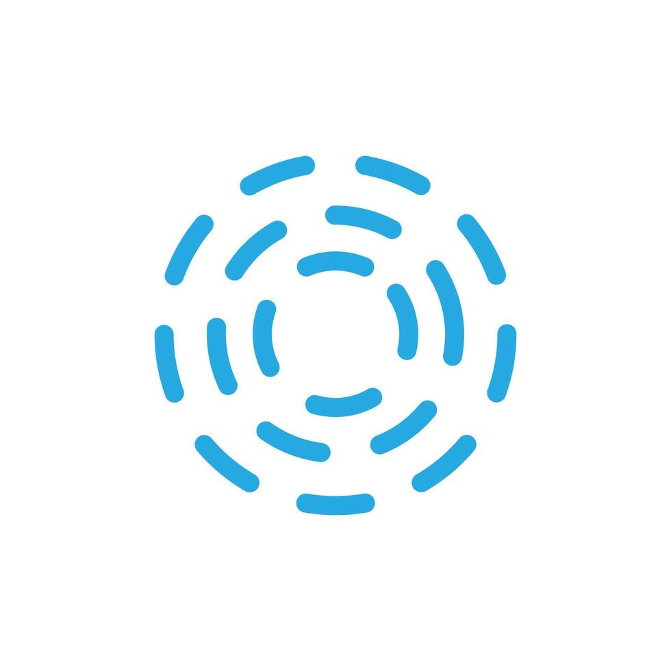 Circle dotted Abstract logo vector