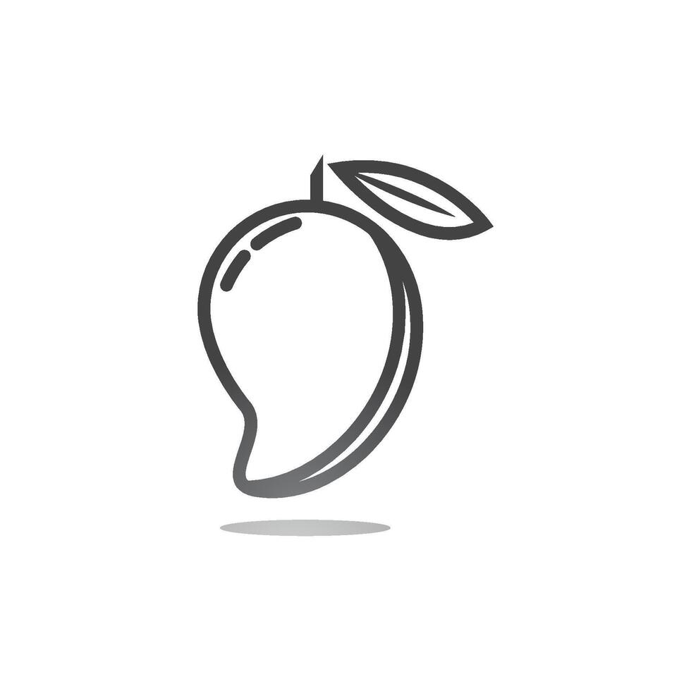 Mango fruit logo and symbol vector