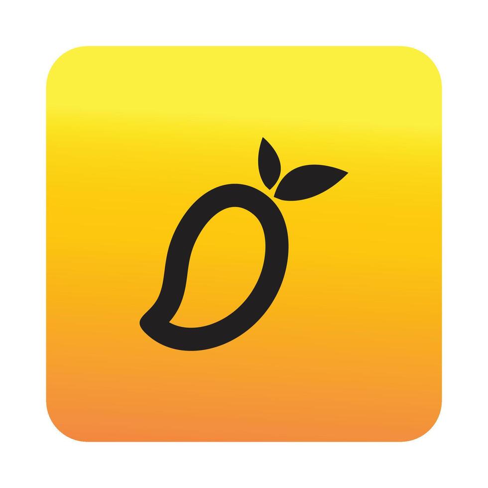 Mango simple logo baclground vector