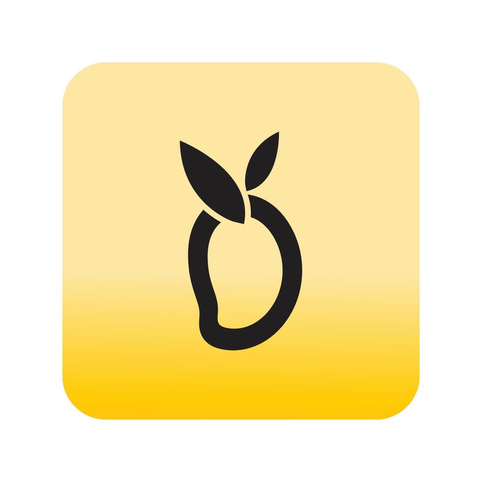 Mango logo background vector