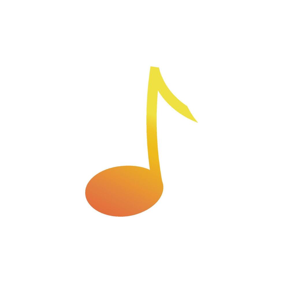 Stylized logo musical notes on a white background vector