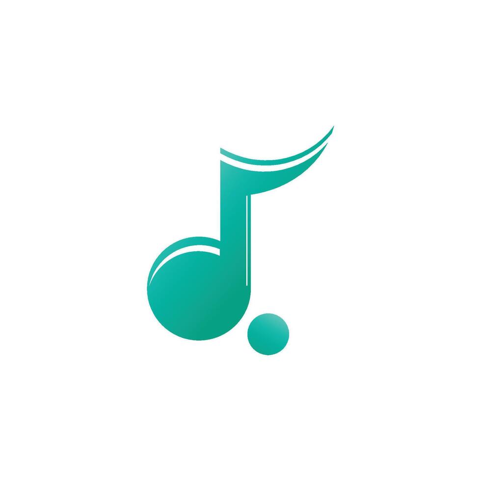 colorful musical note vector
