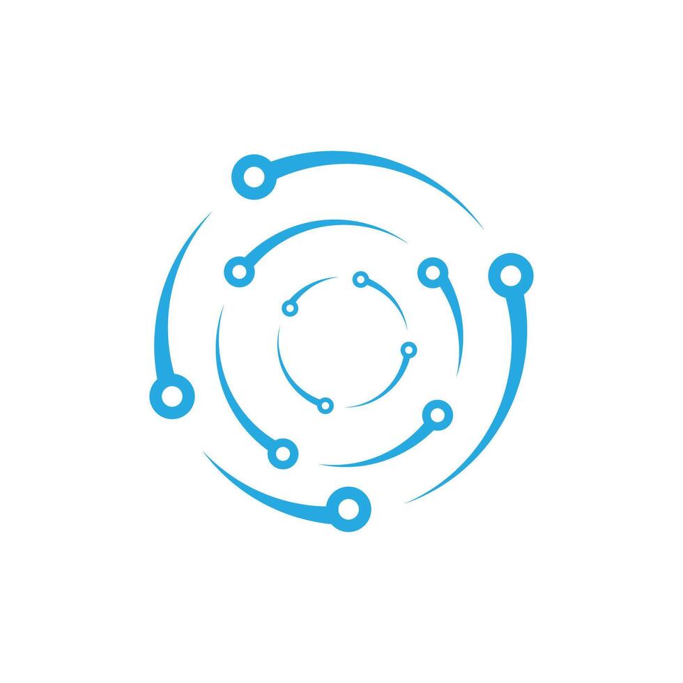 Circle dotted Abstract logos symbol vector