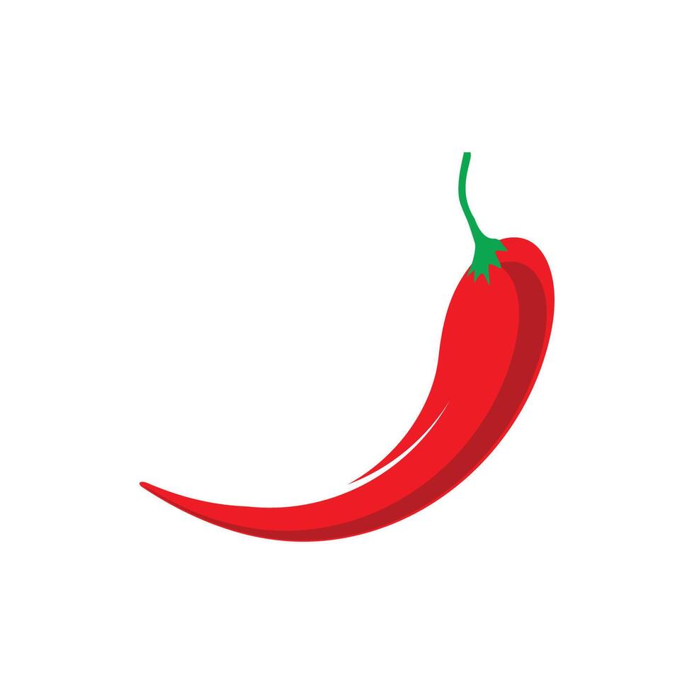 Stylized chili logo and symbol design vector
