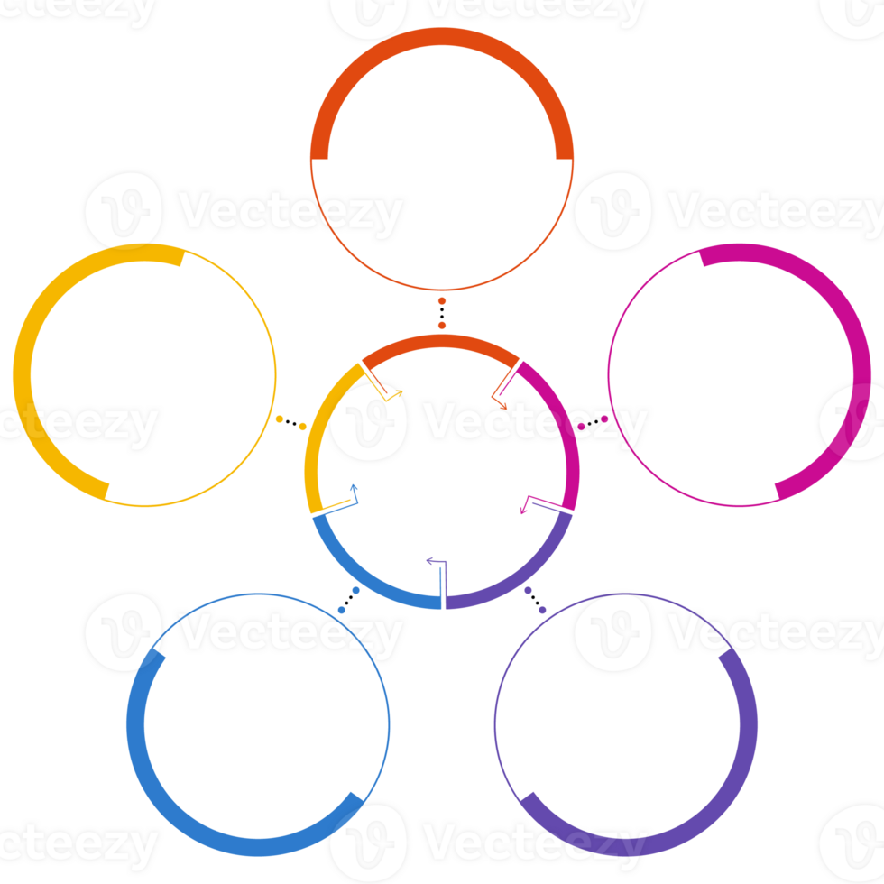 Infographic with 5 steps, options. png