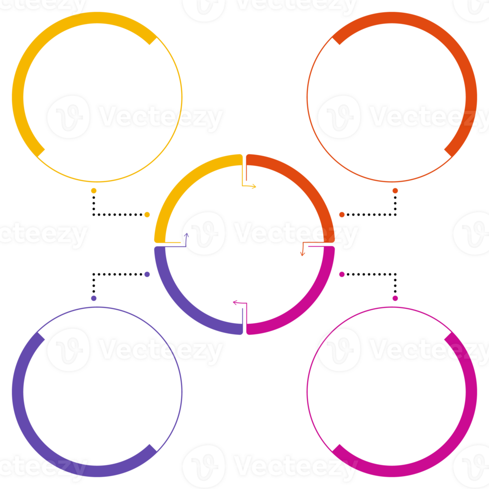Infographic with 4 steps, options. png