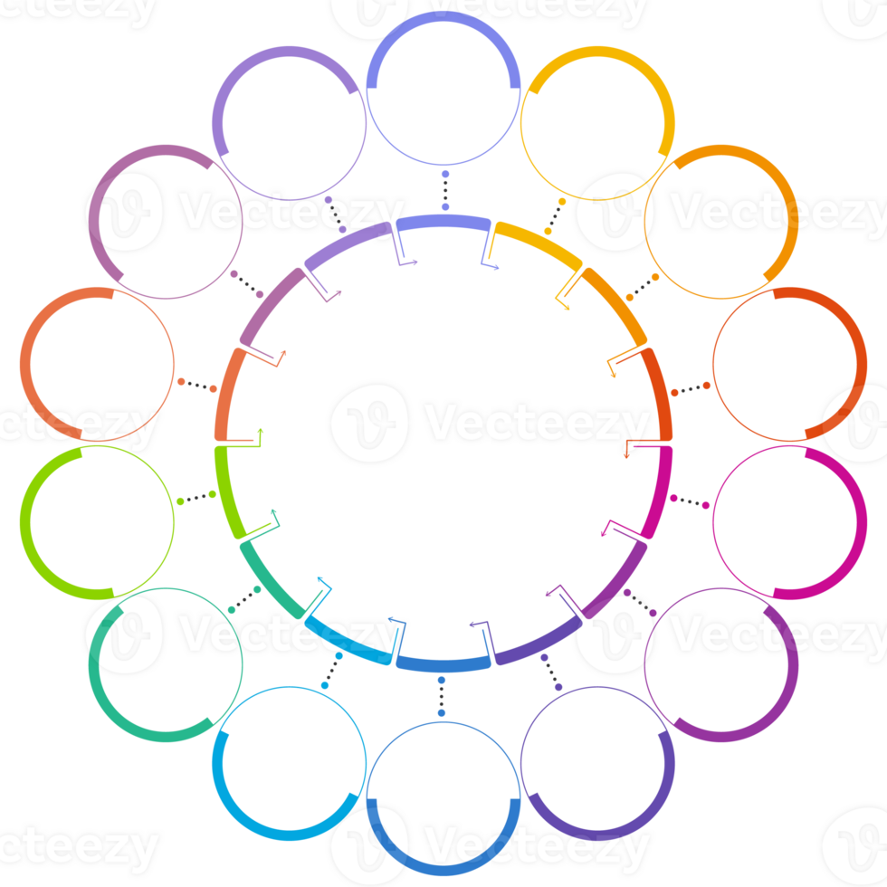 Infographic 14 step, process or option. png