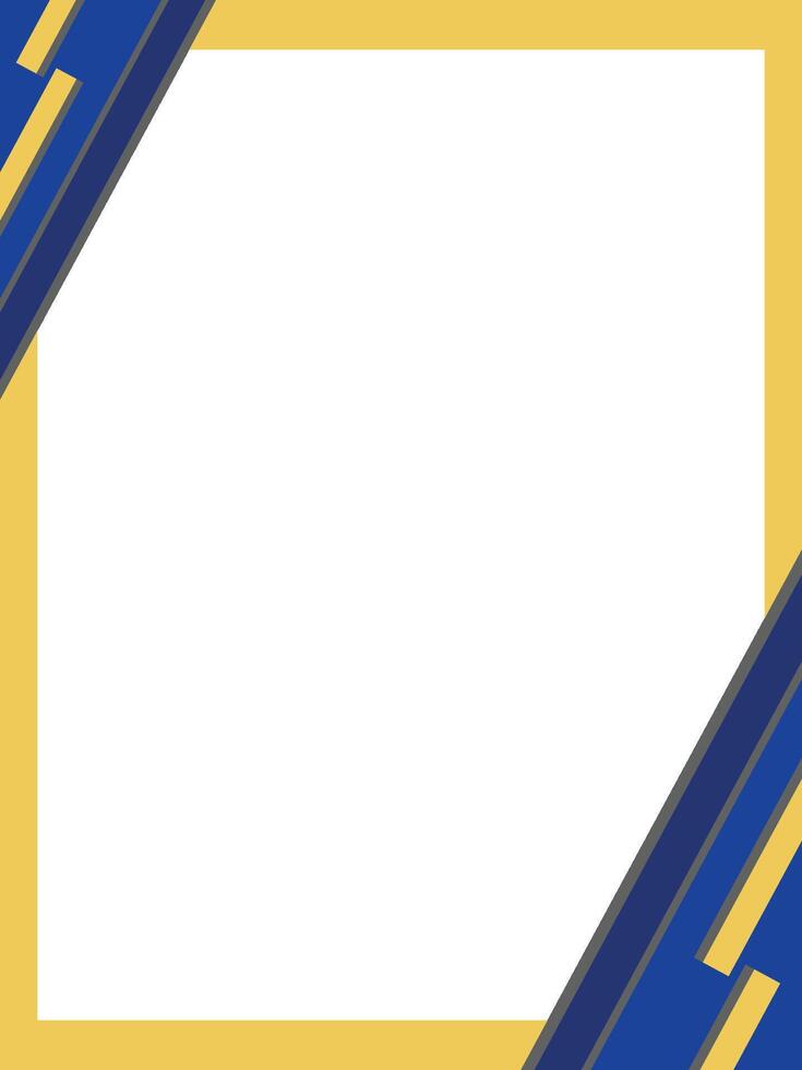 Yellow and Blue Frame vector