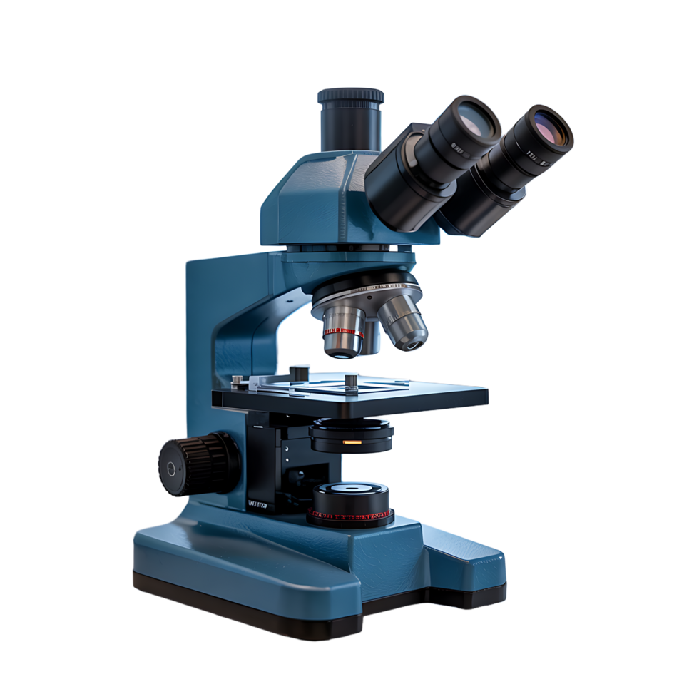 High-Resolution Realistic 3D Model of a Modern Laboratory Microscope png
