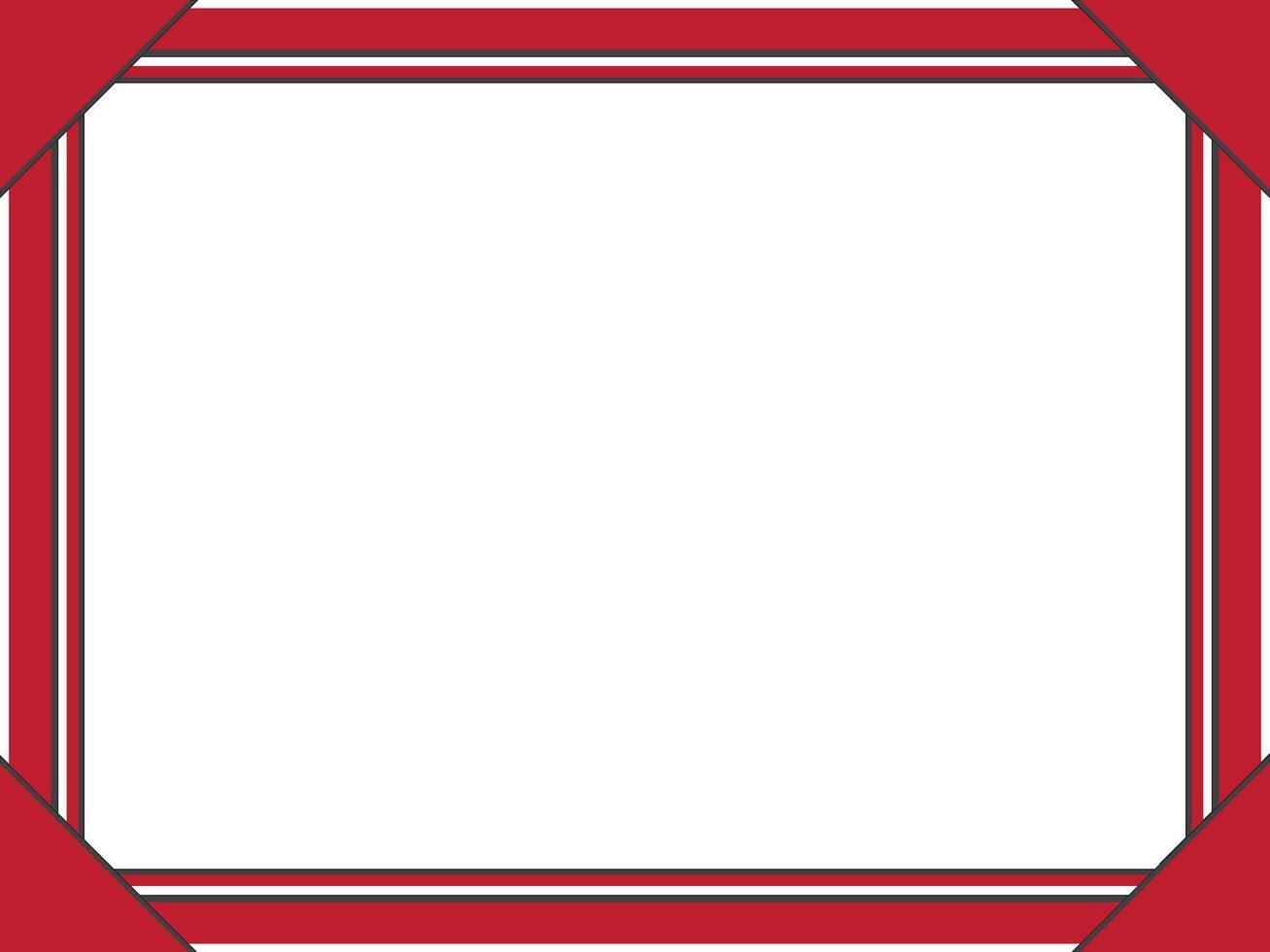 Minimal Red Frame Design vector