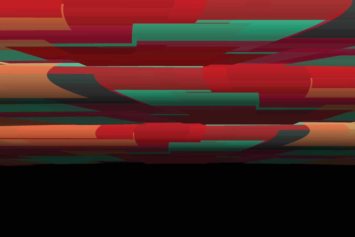 A red, green and black abstract pattern vector