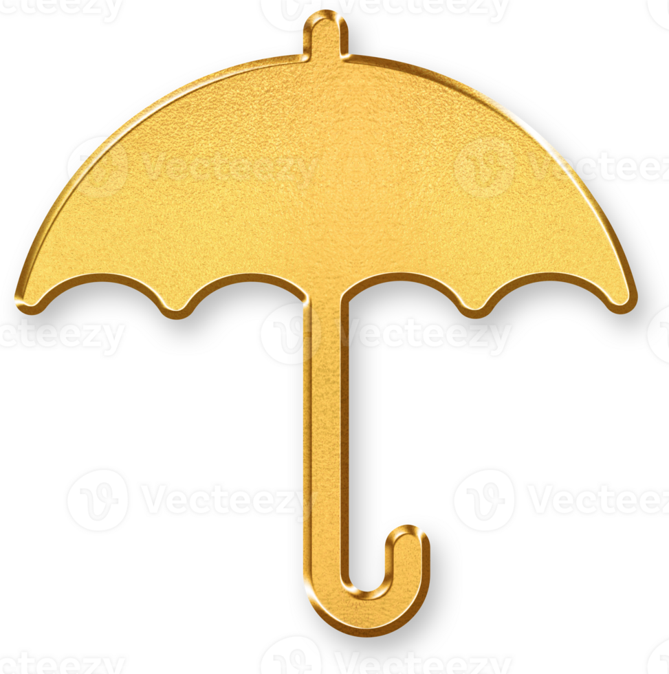 Gold Weather Icon 3D Glossy Golden Forecast Symbol with Metallic Shine and Shadowed Effect for Climate, Meteorological Display, and Weather Based Mobile or Web Interface Designs png